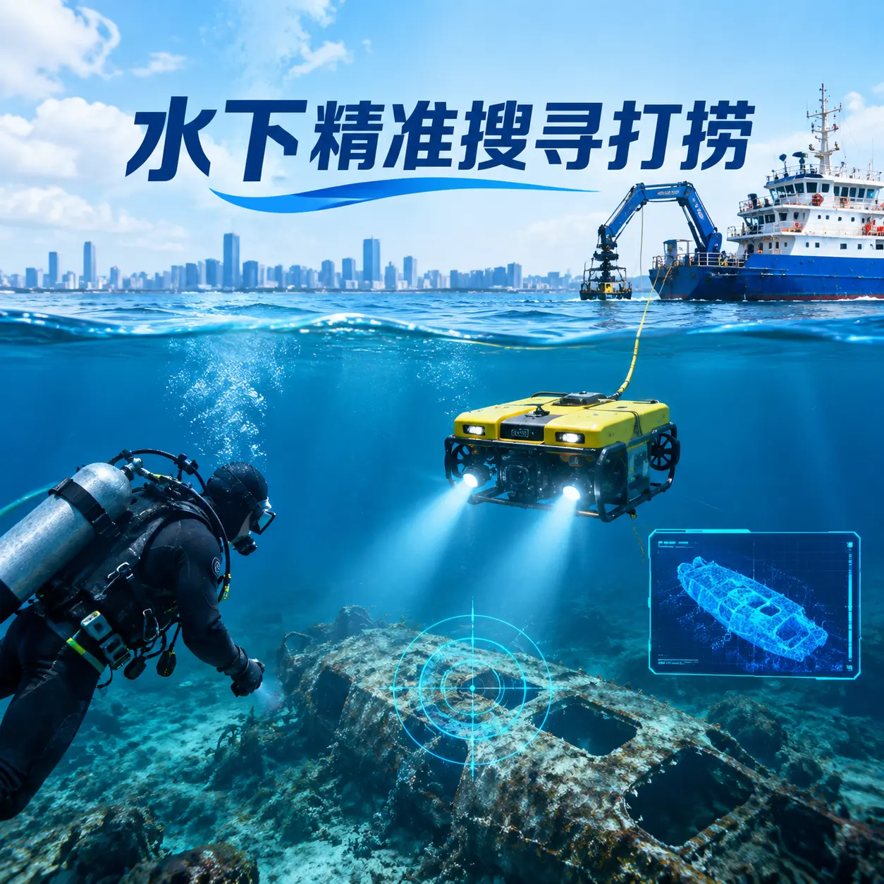 澧县水下精准搜寻打捞